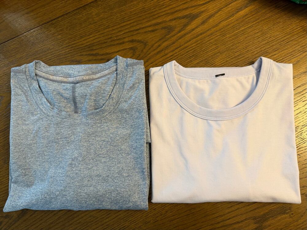 Lot of 2 Lululemon Crew Neck Short Sleeve T Shirt Performance Men's M